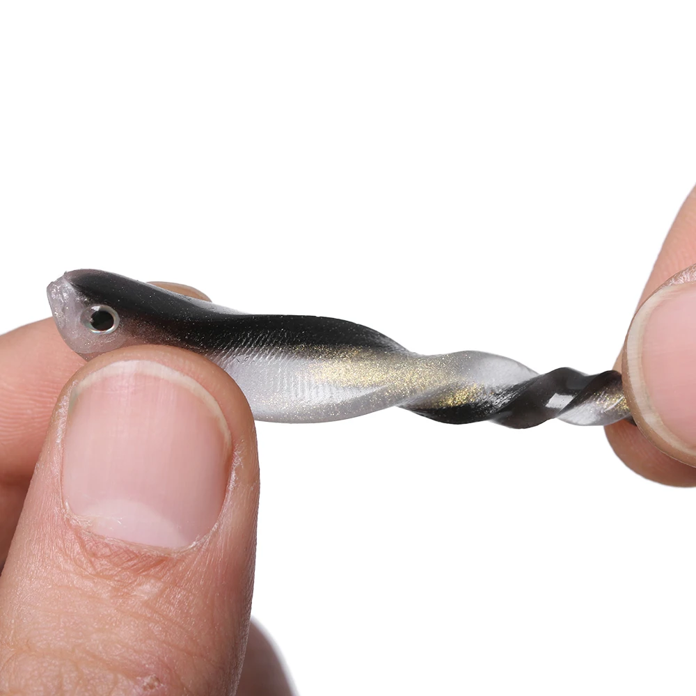 

10 Pcs/Bag 8cm/2g Soft Shrimp Worms Fish Lure Silver Silicone Wobblers Fishing Tackle Jigging Maggot Fishing Bait Jig Head Bait