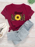 sunflower letter graphic tee
