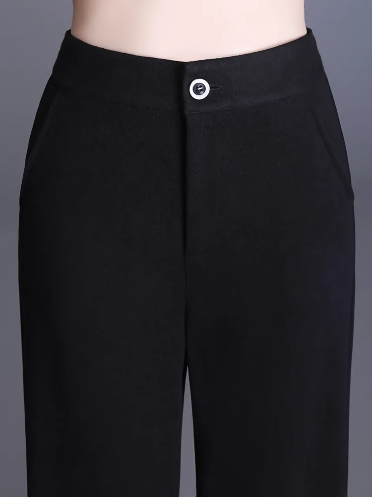 Брюки-султанки женские шерстяные до щиколотки Свободные повседневные плотные