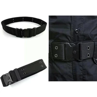 black outdoor safety training belt adjustable multifunctional tactical armed belt braided safety release lock combat dot qu g4s9