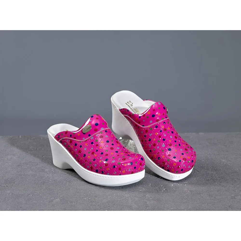 

Dorlie Sabo Wedges Polka Dot Slippers