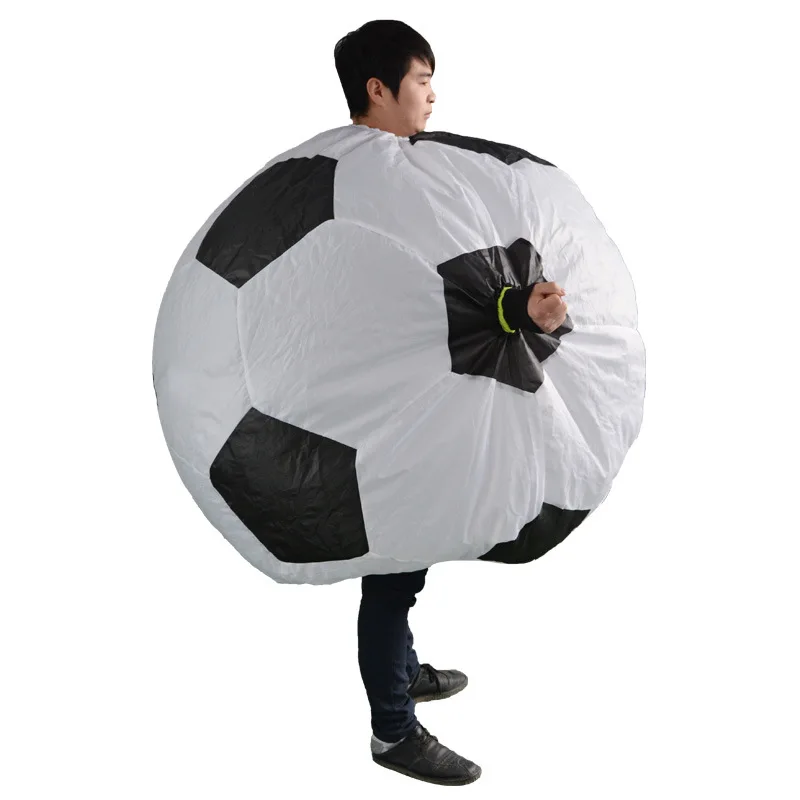 

Soccer Ball Inflatable Costume for Adults Funny Football Mascot Cosplay Fancy Dress Party Carnival props Blow Up Suit