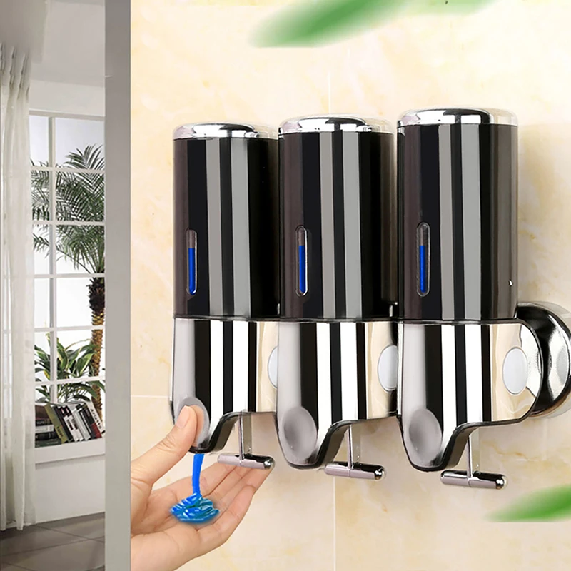 

Shampoo Shower Gel Dispensers Hand Sanitizer Liquid Soap Dispenser Wall Mounted Home Kitchen Bathroom Accessories