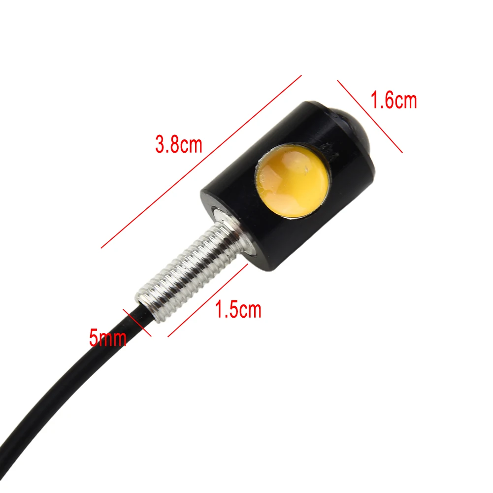 

Brand New Turn Signals Car Moto Easy To Install Low Consumption 10mm 2 Pieces Amber Bulb Car For License Plate