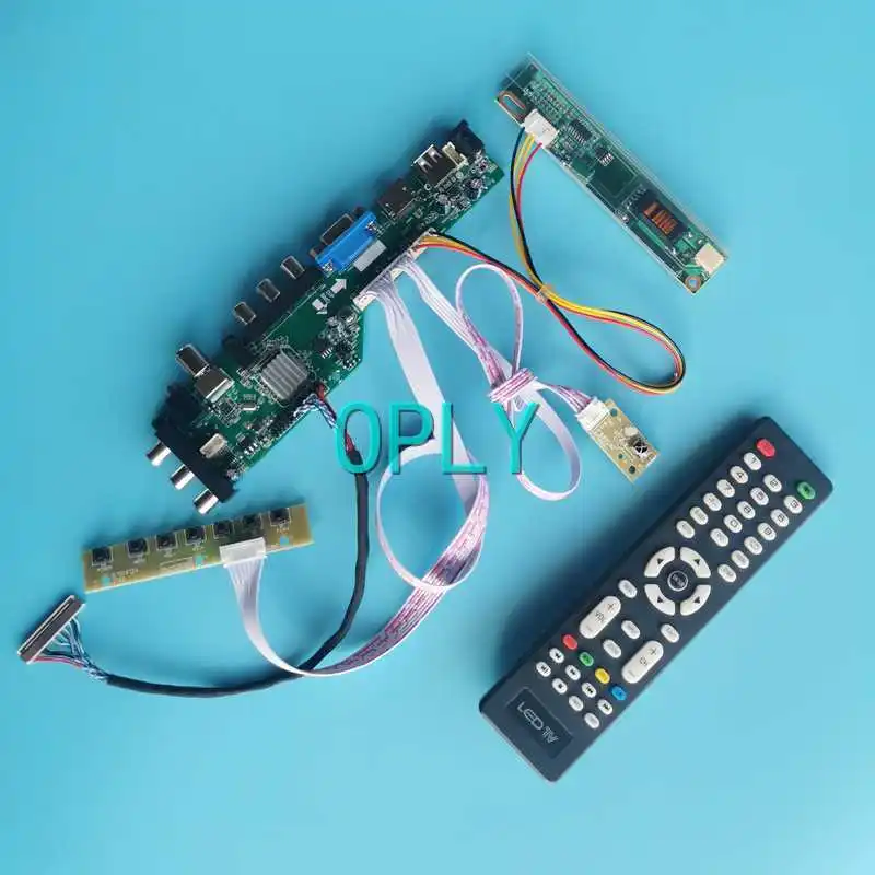 

Плата контроллера дисплея DVB 3663 подходит для CLAA154WB03A CLAA154WB04 30-контактный комплект LVDS 15,4 "USB VGA AV HDMI-Совместимость 1280*800 1-CCFL