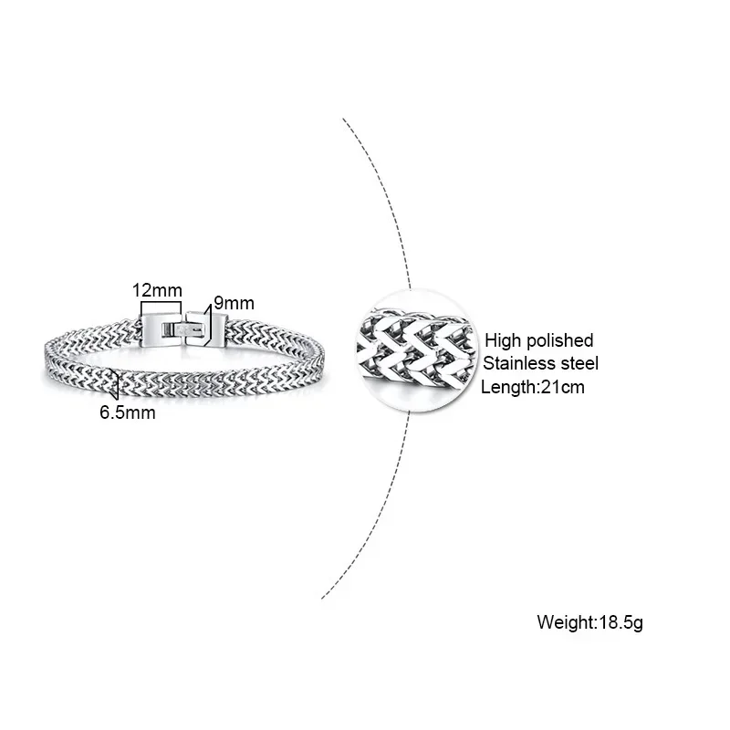 Браслет-подвеска мужские браслеты-цепочки из нержавеющей стали на руку подарки
