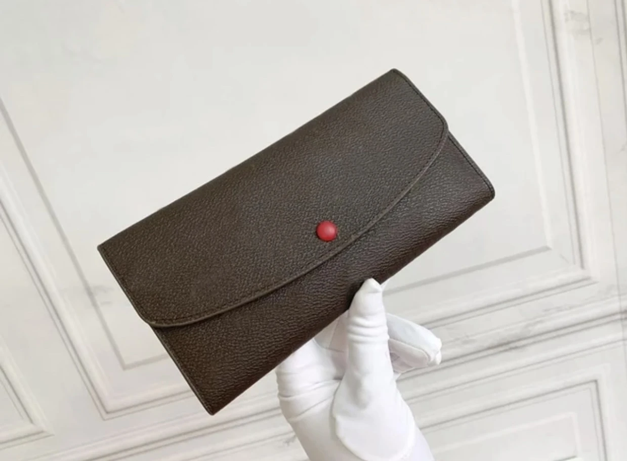 

Новинка 2022, модный многофункциональный бумажник из натуральной кожи, бумажник Emilie с коробкой, бесплатная доставка