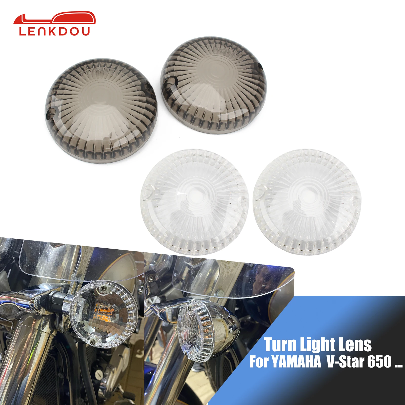 Turn Signal Indicator Light Lens For YAMAHA V-Star 650 1100 Classic Custom V-Max Royal Star Road Star Motorcycle Accessories