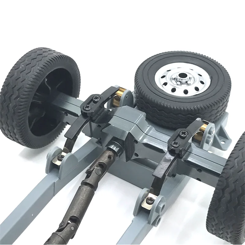 Upgrade Metal Rear Axle Assembly For WPL  D12  C34  C24  C14  B14  B16  B26  HengLong FeiYu JJRC RC Car Parts enlarge