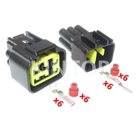 1 set 6 pins car high voltage ignition coil plug fw c 6m b fw c 6f b auto waterproof cable socket for ford mondeo