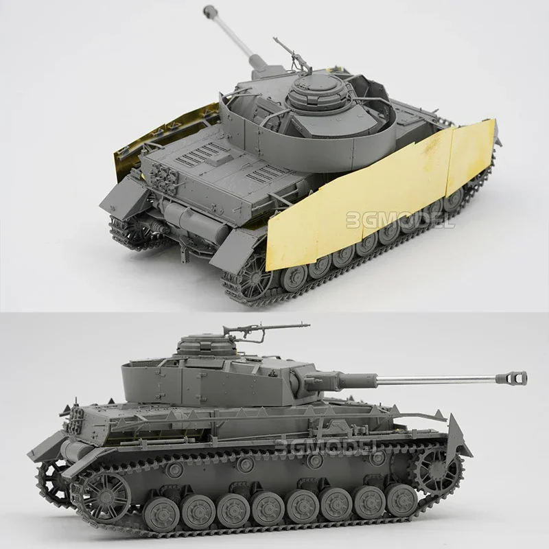 Комплект модели танка в сборе с границей BT-050 Pz. КППВ. IV Ауф. H Конец 1/35