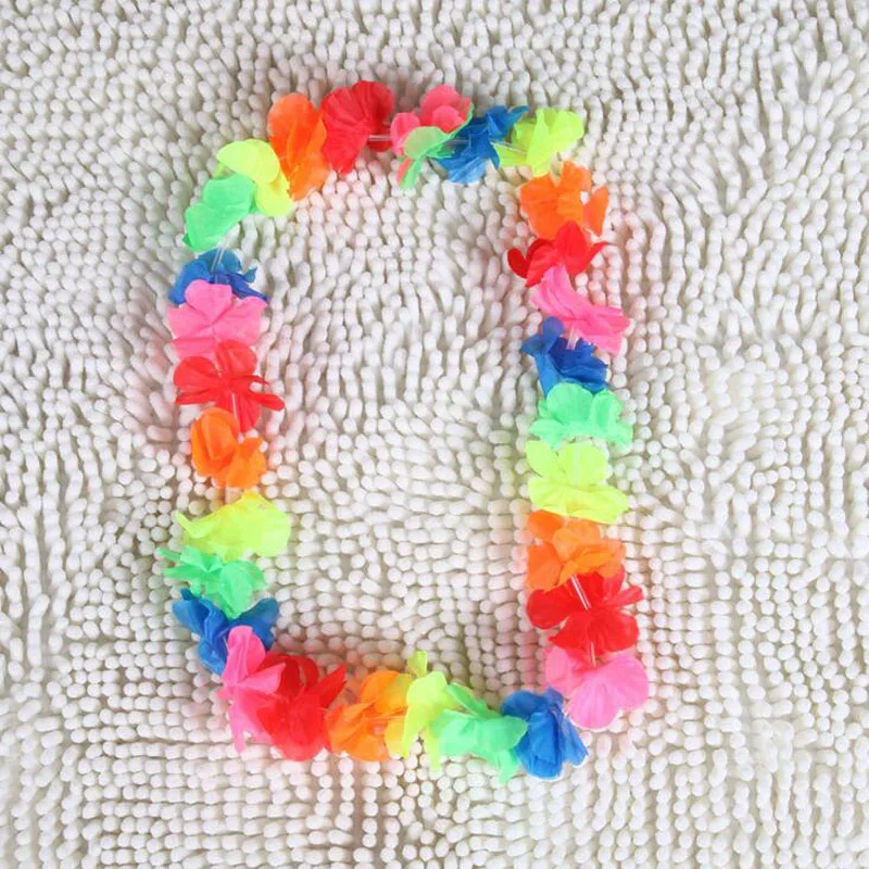 

10 шт. Гавайский цветок Leis, гирлянда, ожерелье, необычное платье вечерние украшения для вечеринки, детского праздника, украшение «сделай сам»