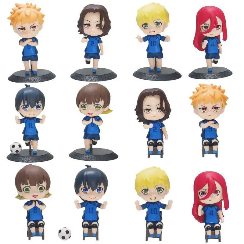 

6Pcs Q Version BLUE LOCK Figure 9cm Isagi Yoichi Bachira Meguru Kunjin Kensuke PVC Action Figure Collection Model Toy Doll Gifts