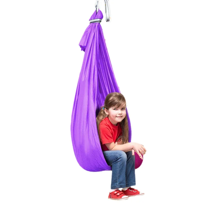 

Kids Adult Cotton Outdoor Indoor Swing Hammock For Cuddle Up To Sensory Children Therapy Soft Elastic Parcel Steady Seat Swing