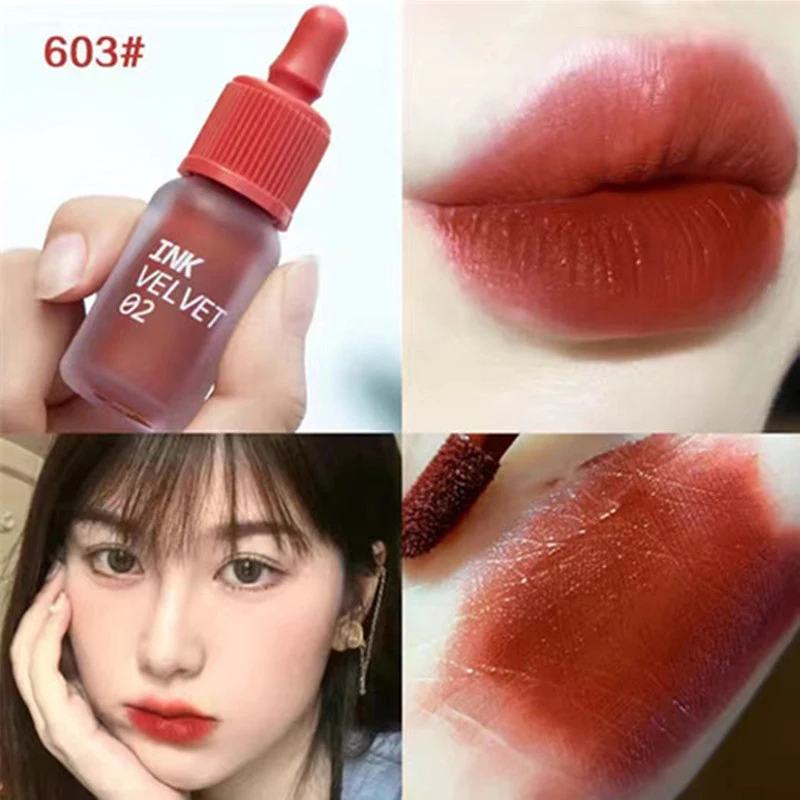 

2021 New 6 Color Matte Dyeing Lip Gloss Moisturizer Liquid Lipstick Waterproof Long Lasting Red Lip Tint Korean Makeup Cosmetic