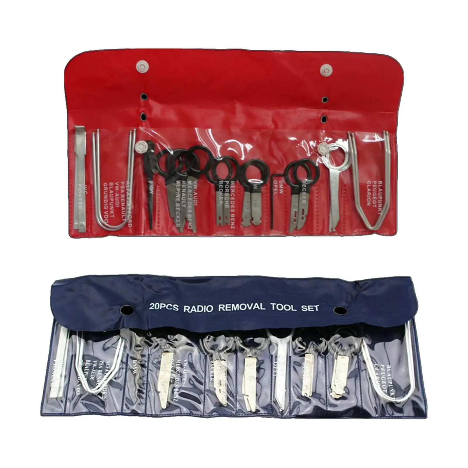 

20x Car o Radio Removal Tool Kit, Removal Install Key, Stereo CD Repair Hand Tools Set, Release Key, for , Easy to Use