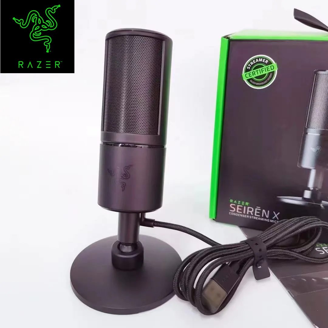 Original Razer SEIREN X USB wired microphone suitable for computer game video live streaming capacitive microphone laptop