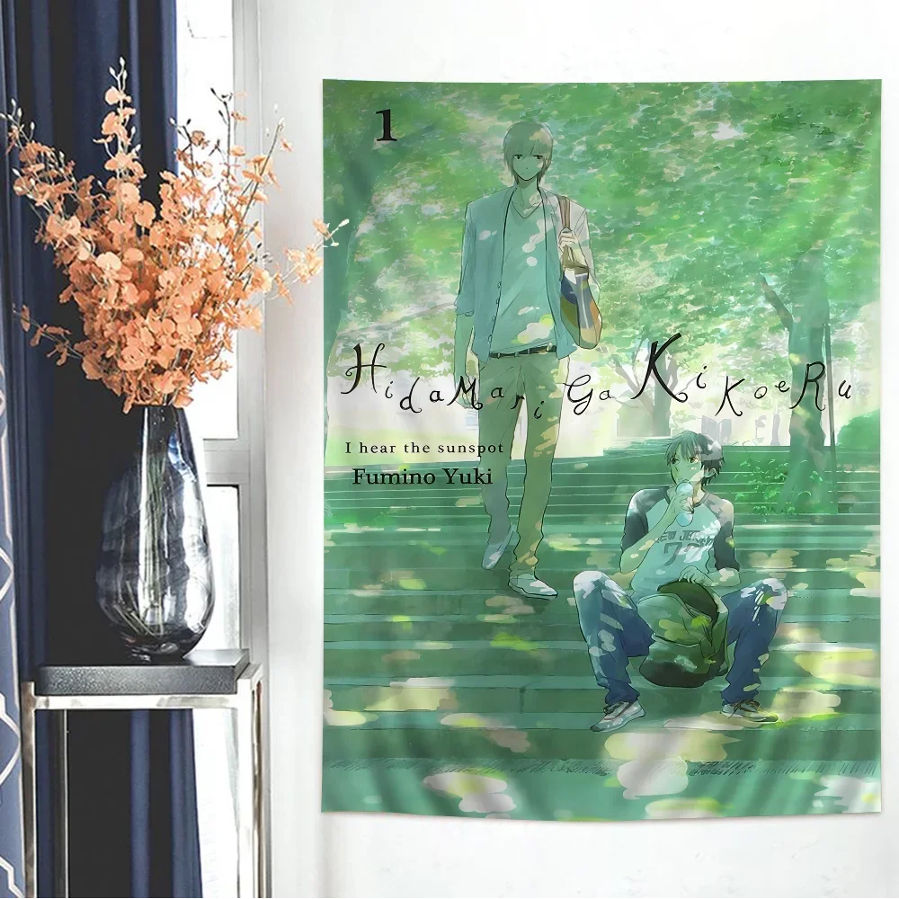 Большой Настенный Гобелен В Богемном Стиле Хиппи Hidamari Ga Kikoeru С Принтом Полиэстер