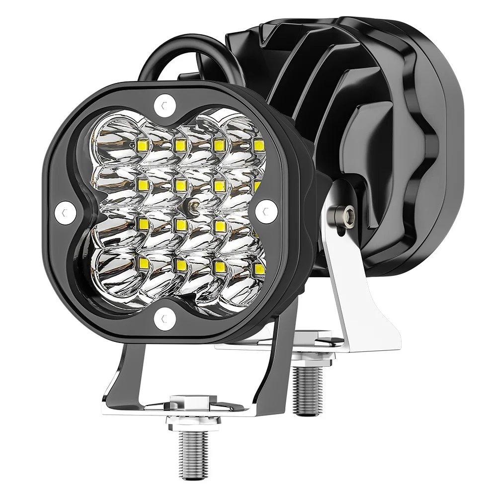 

1x 3" LED Spot Work Lights Bar Spotlight Off-road Driving Spot Flood Fog Lamp for Truck Boat SUV 12V 24V Headlight for ATV White