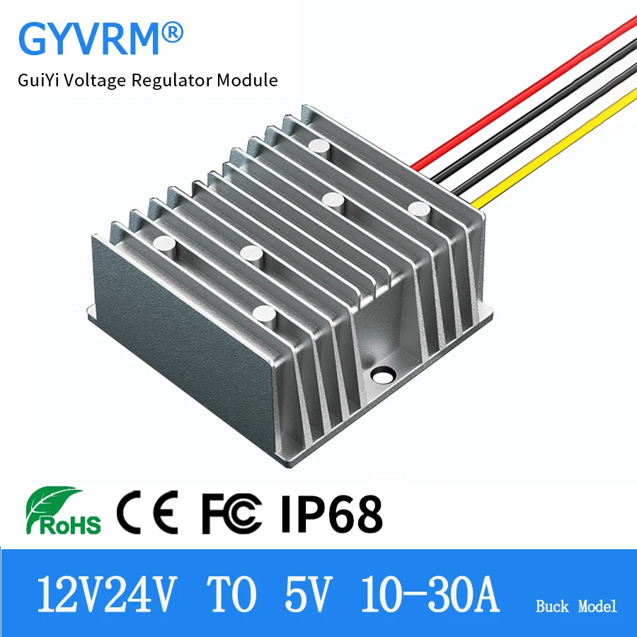 

DC DC Converter 12V24V to 5V 10A 15A 20A 25A 30A Buck Converter DC DC 36V 48V to 5V 150W Step-down Module Converter 8-60V to 5V