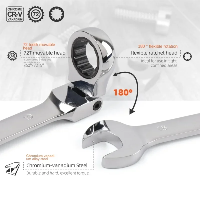 Набор гаечных ключей OLOEY хромованадиевая сталь метрические и SAE