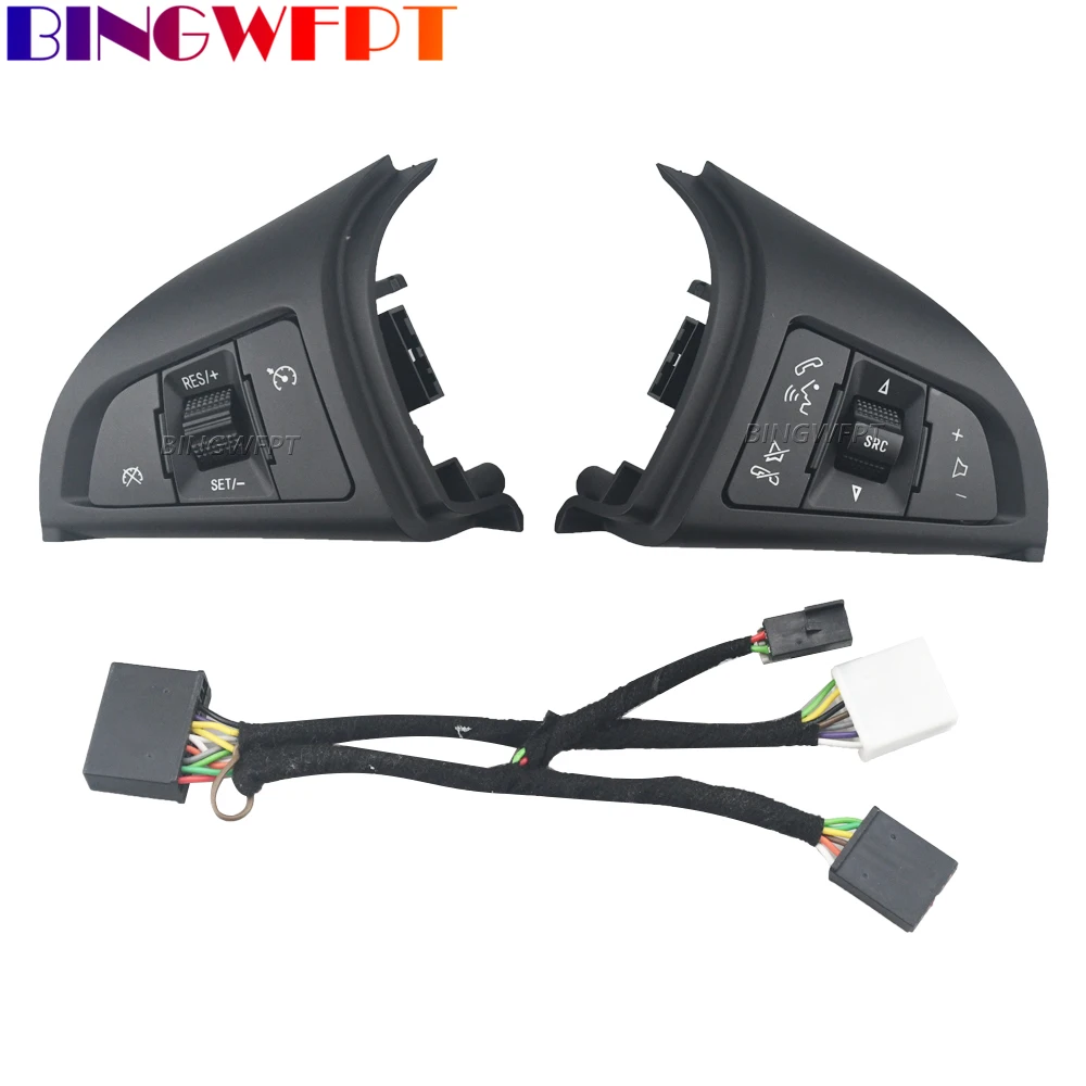 

Рулевое колесо высшего качества для Chevrolet Cruze 2009-2014 Bluetooth-телефон, круиз-контроль, кнопка дистанционного управления, синяя подсветка