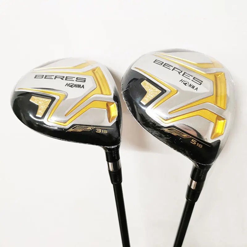 Mens Golf Fairway Wood HONMA S-08 Wood Clubs 3/15 5/18 Golf Wood Graphite Golf Shaft R S SR Flex With Headcover