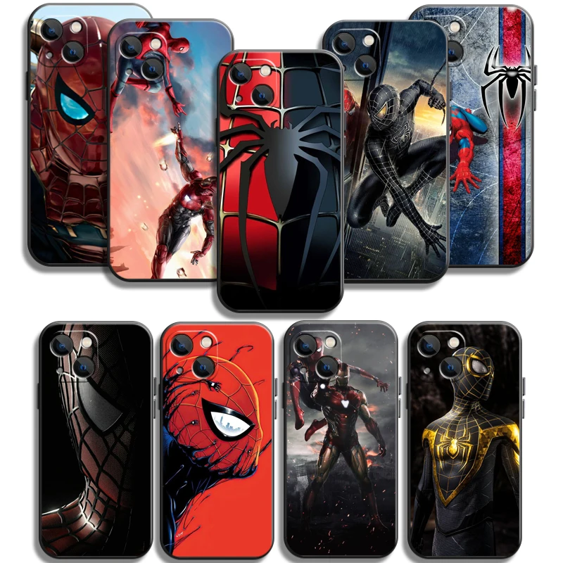 

Marvel Spiderman Phone Cases For iPhone 11 11 Pro 11 Pro Max 12 12 Pro 12 Pro Max 12 Mini 13 Pro 13 Pro Max Carcasa Back Cover