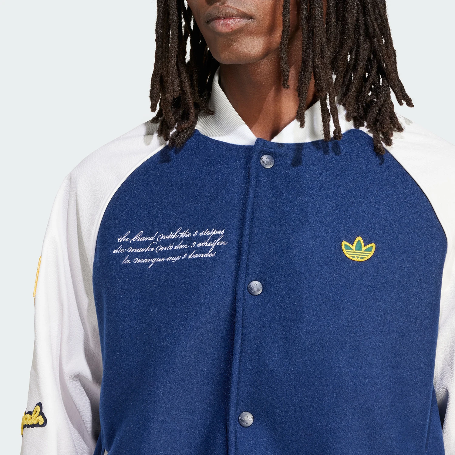 Фото Официальная мужская спортивная куртка Adidas VRCT JKT, бейсбольное пальто IS2926 №4