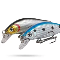 1 pcs minnow fishing lure 53mm 3g 3d eyes crankbait wobbler artificial plastic hard bait fishing tackle
