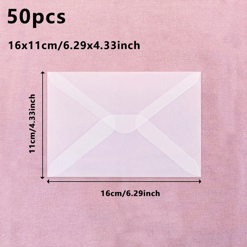 

Полупрозрачные конверты YANWEIBAN ENVELOPE из бумаги с серной кислотой
