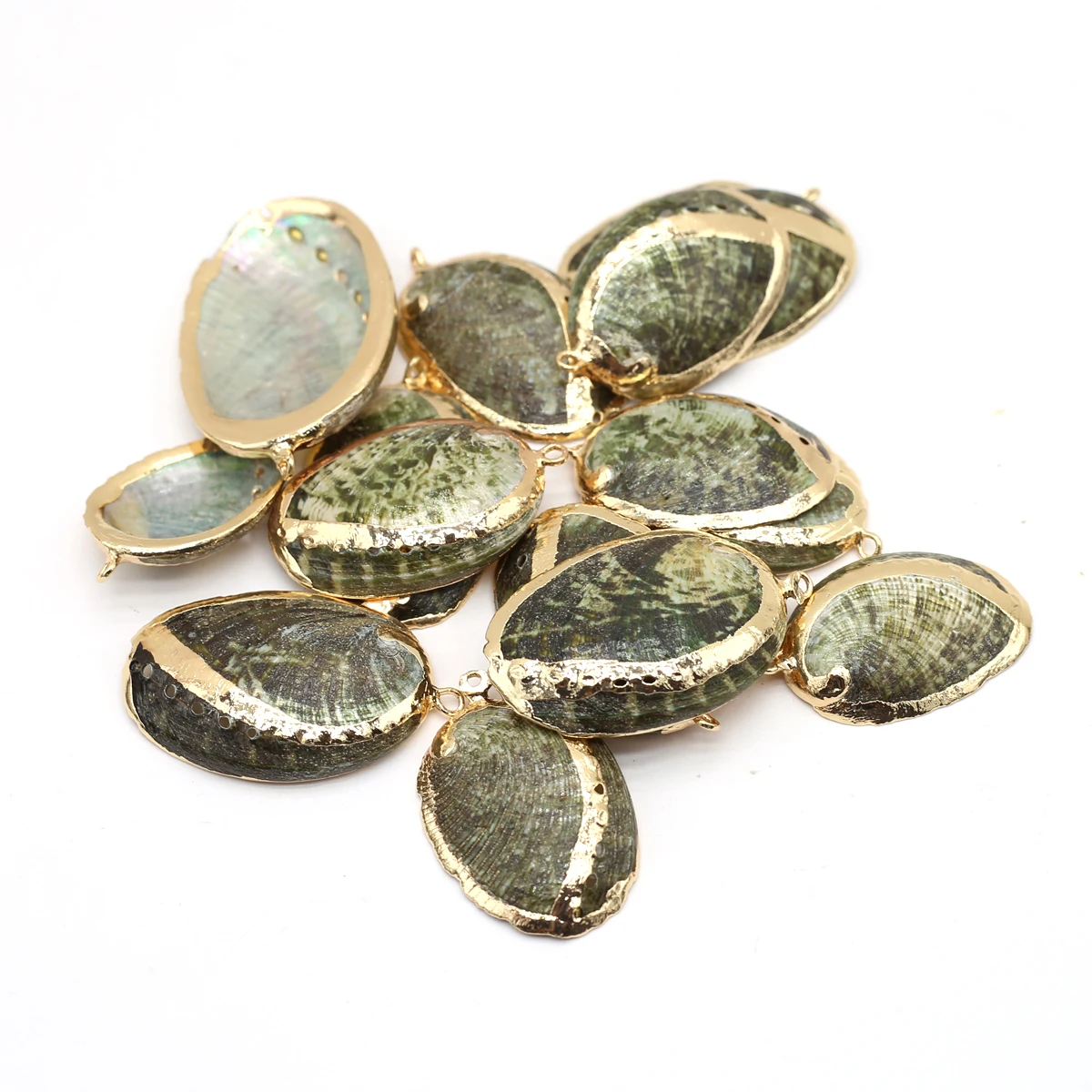 

Кулон ракушка из натуральной ракушки, шармы для изготовления ювелирных изделий «сделай сам», Аксессуары для ожерелья ручной работы, 22x35-25x40 ...