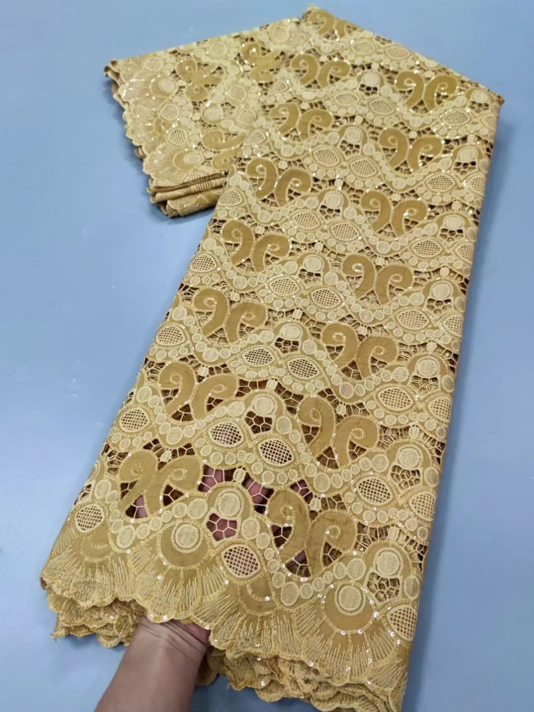 Африканские кружевные ткани 2022 высококачественное шнуровое кружево с блестками