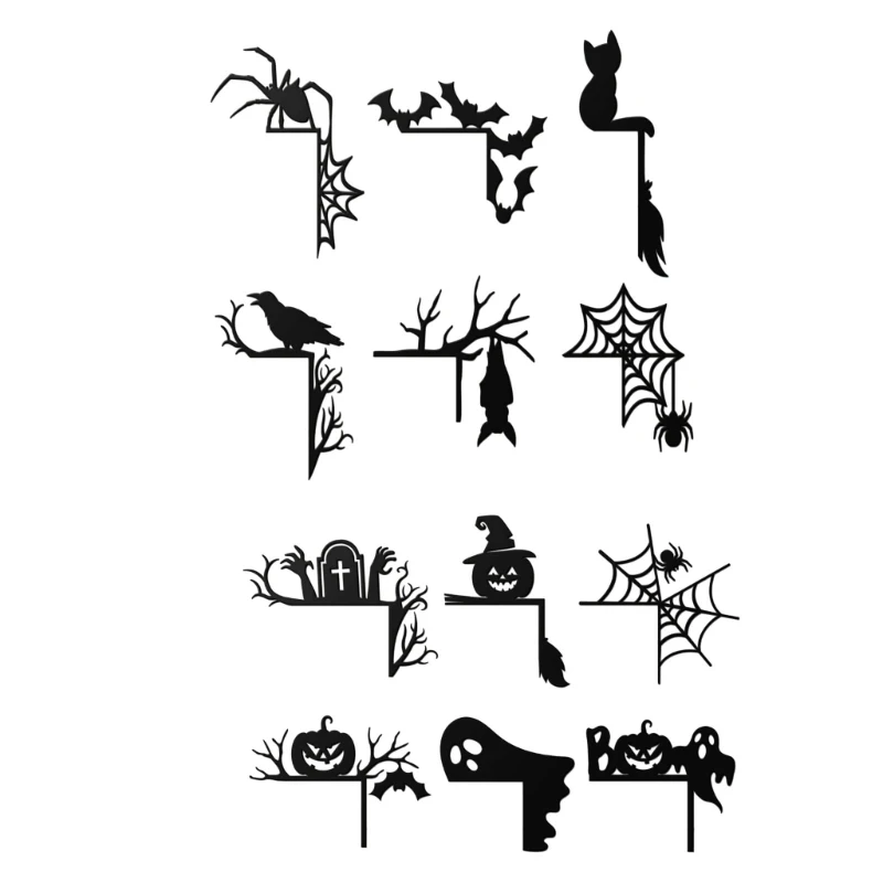 

Украшение для дверной рамы на Хэллоуин, 6 шт., черные пауки летучая мышь, декоративные принадлежности для праздника, праздника, вечеринки, Декор