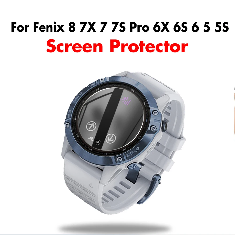 Фото 3 шт., закаленное стекло 9H для Garmin Fenix 8, 7X, 6X, 7, 6, 7S, 6S, 5, 5S Solar, защитное стекло для экрана AMOLED, пленка против царапин, аксессуары №5
