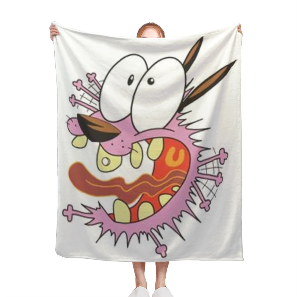 Удобное одеяло с рисунком T-COURAGE C-Cowardly Dogs мягкие комплекты одеял для дивана теплые