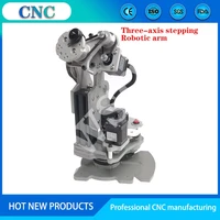 programmable three axis stepping mechanical arm rotating shooting pantilt can load 800 grams g code education teaching kit