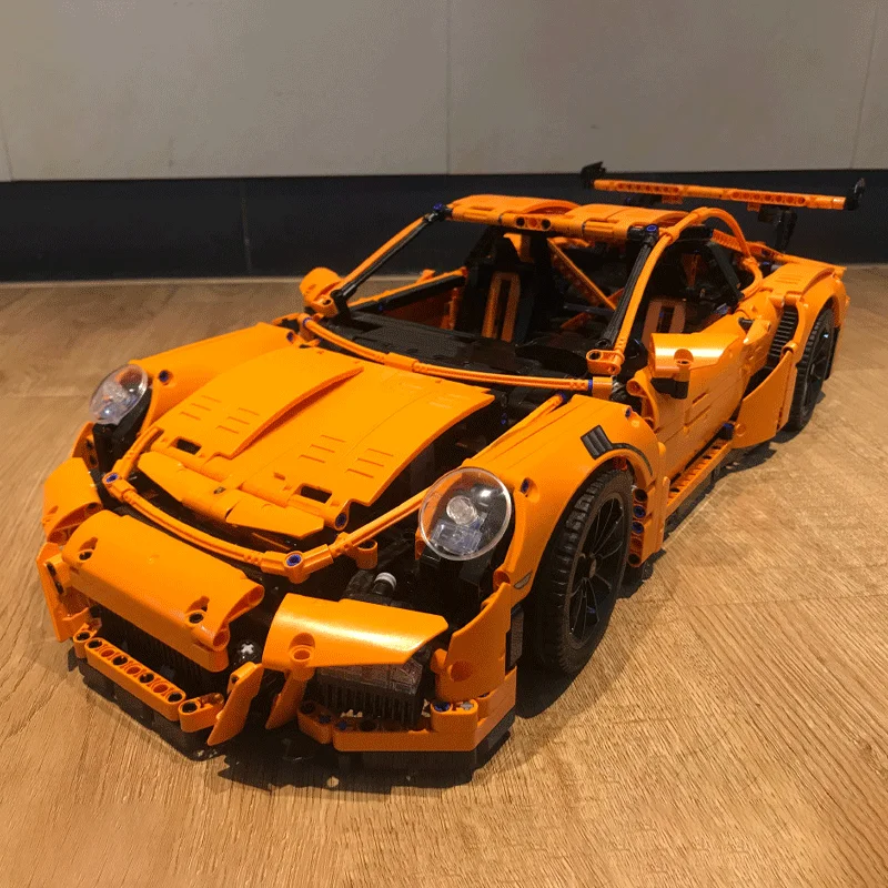 

2704Pcs Technical Orange Super SportsCar Car Model 42056 Same GT3 RS Building Blocks Bricks Toys Birthdays Gifts for Children