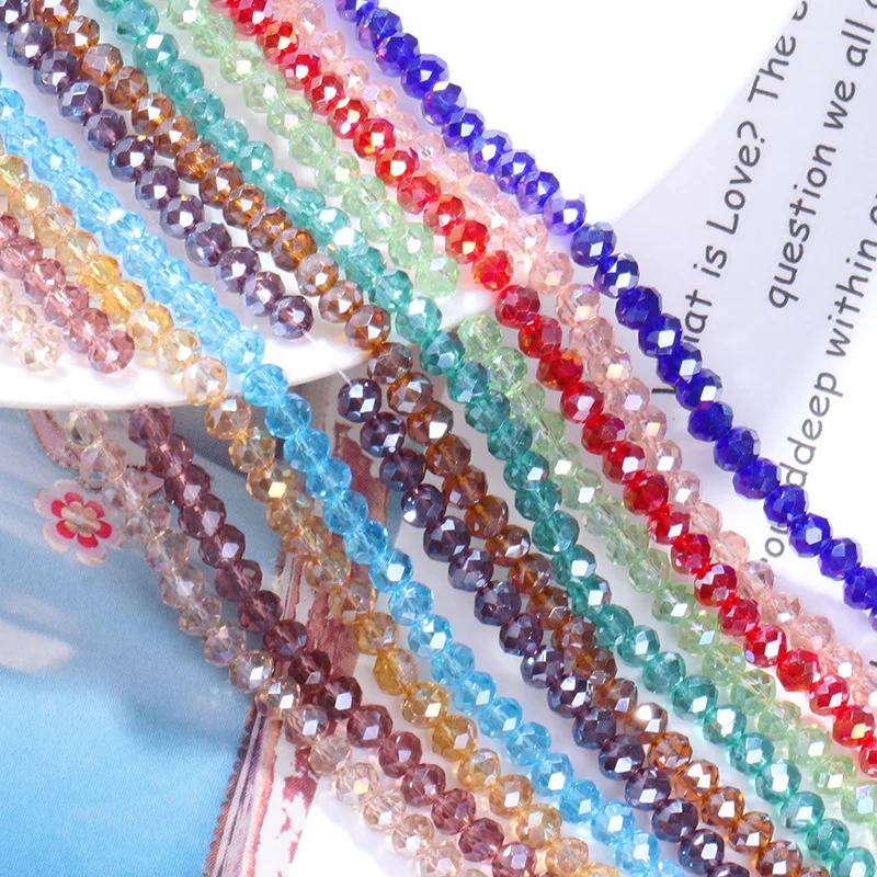 

90pcs 6mm Jewelry Making Beads DIY For Necklace Bracelet Needlework Glass Handmade Crafting Supplies