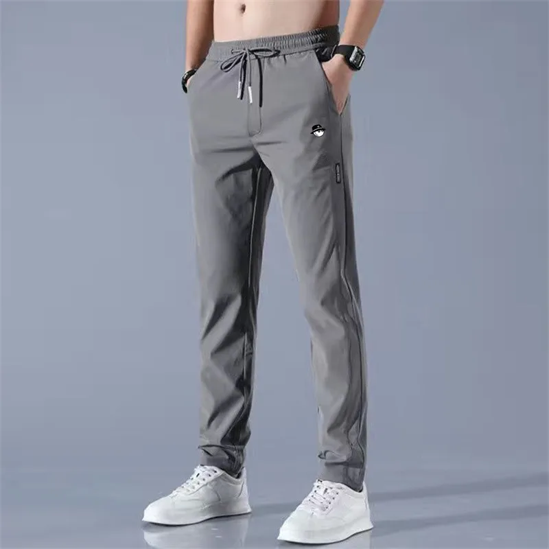 

Summer Ultra Thin Breathable Golf Pants For Mens Ice Silk Quick Dry High elasticity Golf Wear Men Trousers Sports Long Golf Pant