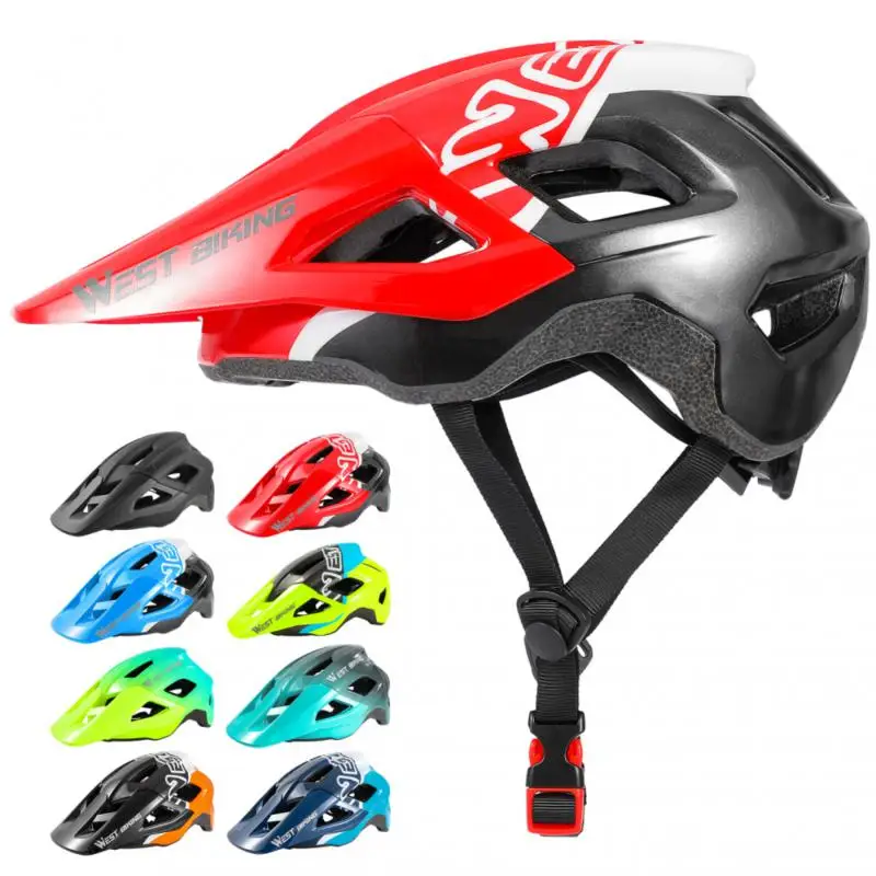 

WEST BIKING ультралегкий велосипедный шлем для мужчин и женщин, цельнолитой защитный шлем для езды на горном и дорожном велосипеде