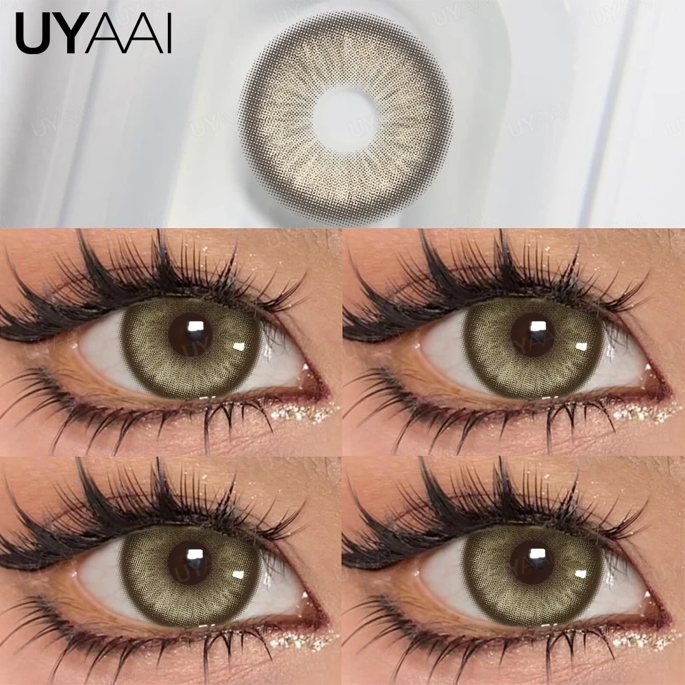 UYAAI ежедневные цветные контактные линзы для близорукости 1 день одноразовые