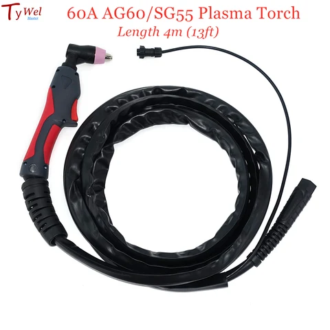 60A AG60 SG55 плазменный фонарь 4 м кабель HF без пилота дуги плазменный резак пистолет для плазменной резки