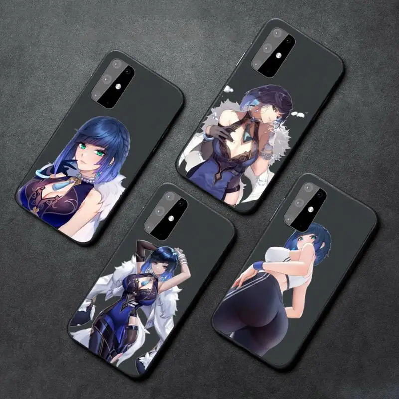 

yelan genshin impact Phone Case For Samsung a12 a51 a52 a21 a32 a71 a72 s10 s20 s21 s22 Plus Fe Ultra