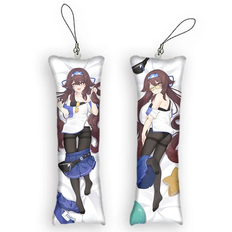 Genshin Impact Hu Tao Mini Dakimakura брелок милый аниме маленькая подушка Декор кулон отаку
