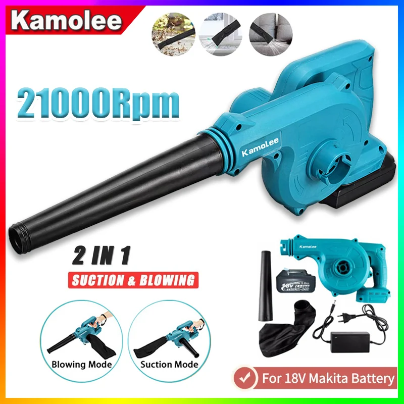 Kamolee 21000rpm Cordless Vacuum Clean Air Blower & Suction 