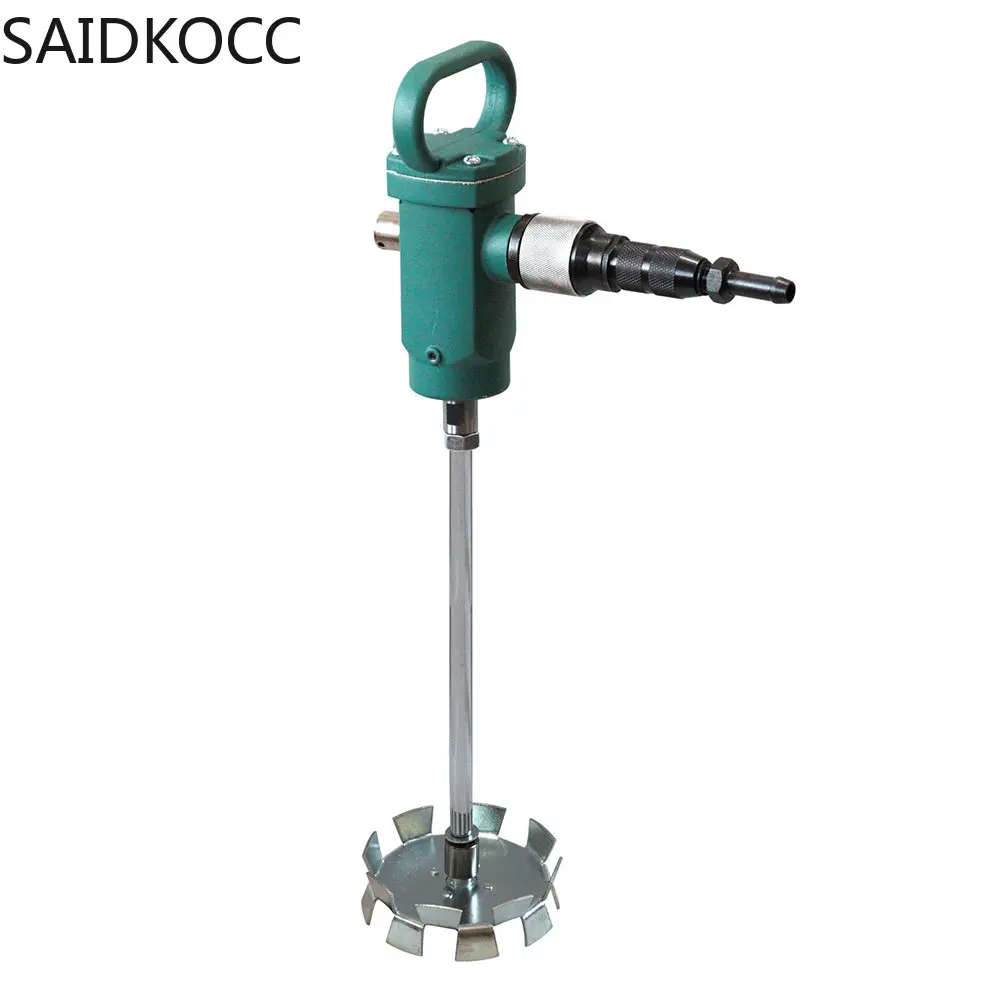 

SAIDKOCC 50-250L Portable Pneumatic Mixer Industrial Air Mixing Machine Paint Hand Held Air Agitator Anti-Explosion Blender