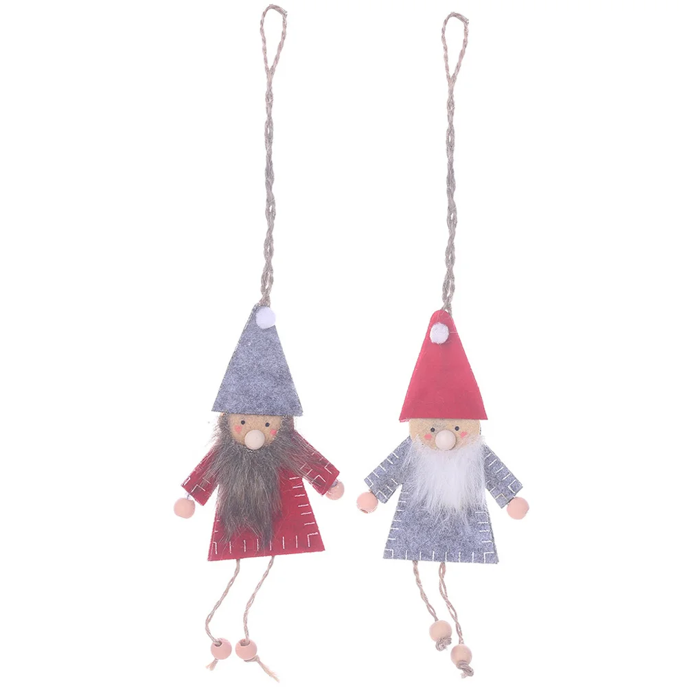 

Christmas Santa Hanging Tree Xmas Decorationswooden Figurines Decor Pendant Ornaments Mantle Fireplace Figure Year New Holiday