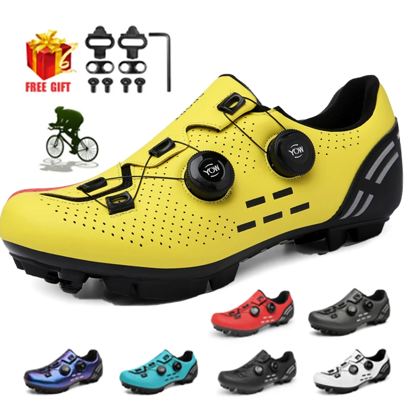 

Unisex Cycling Sneaker MTB Shoes with Men Cleat Road Dirt Bike Flat Racing Women Bicycle Mountain Spd Mtb Shoes Zapatillas Mtb