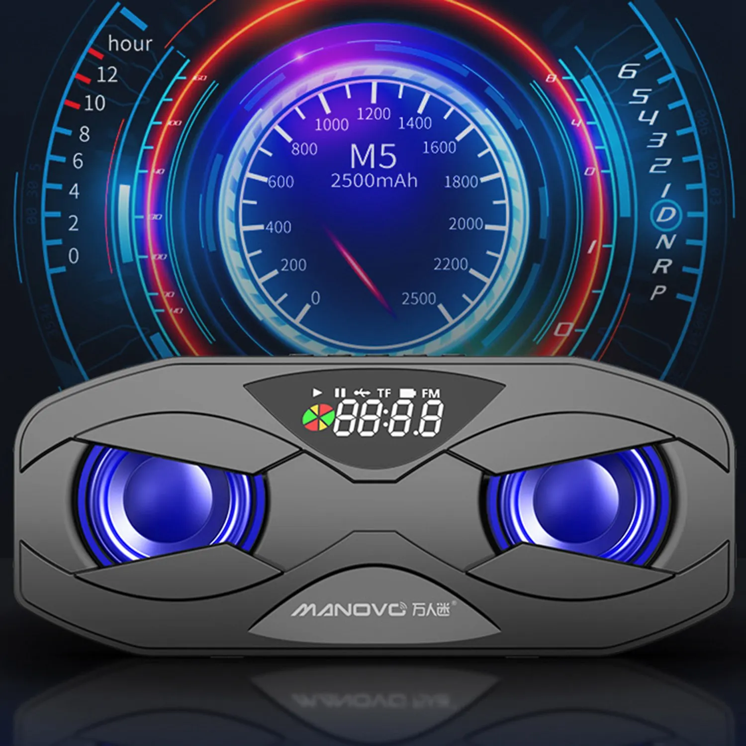 Беспроводной Bluetooth-динамик MANOVO M5, внешний сабвуфер, домашняя аудиосистема 6D, объемный Стереодинамик